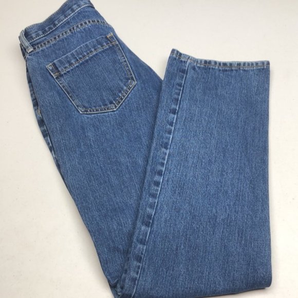 LIKE NEW LANDS END HIGH-RISE STRAIGHT JEANS 8/29x30 ⭐️ - Picture 3 of 12
